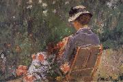 Mary Cassatt Mary in the garden painting